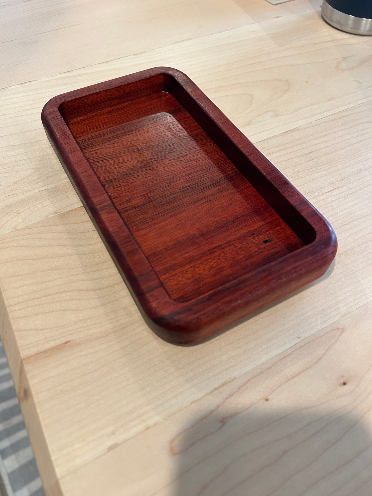 Decorative Hardwood Catch-all Tray