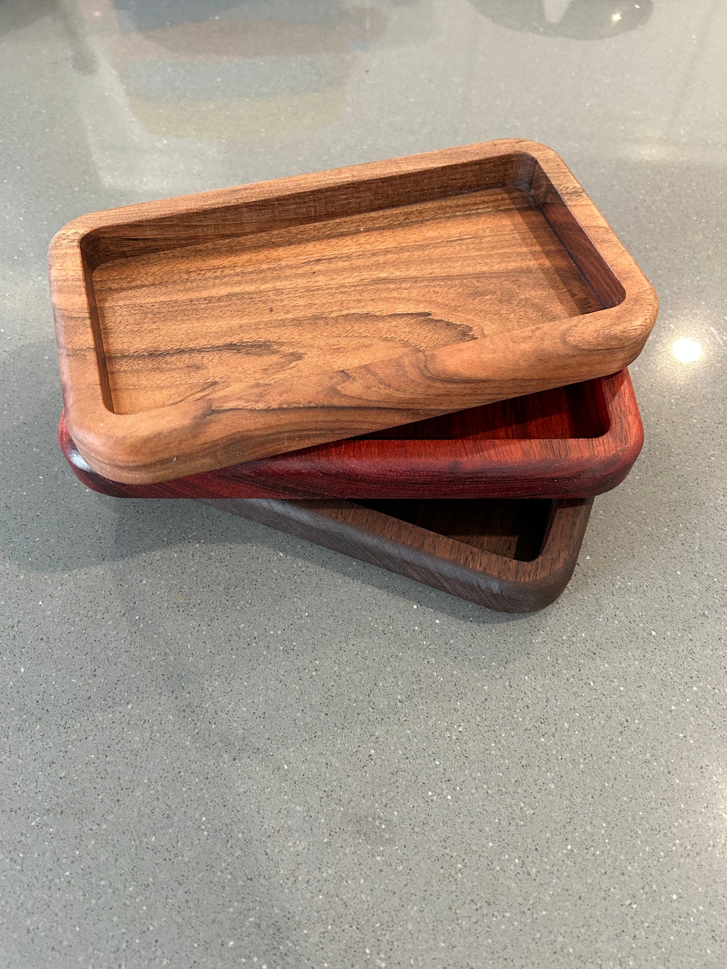 Decorative Hardwood Catch-all Tray