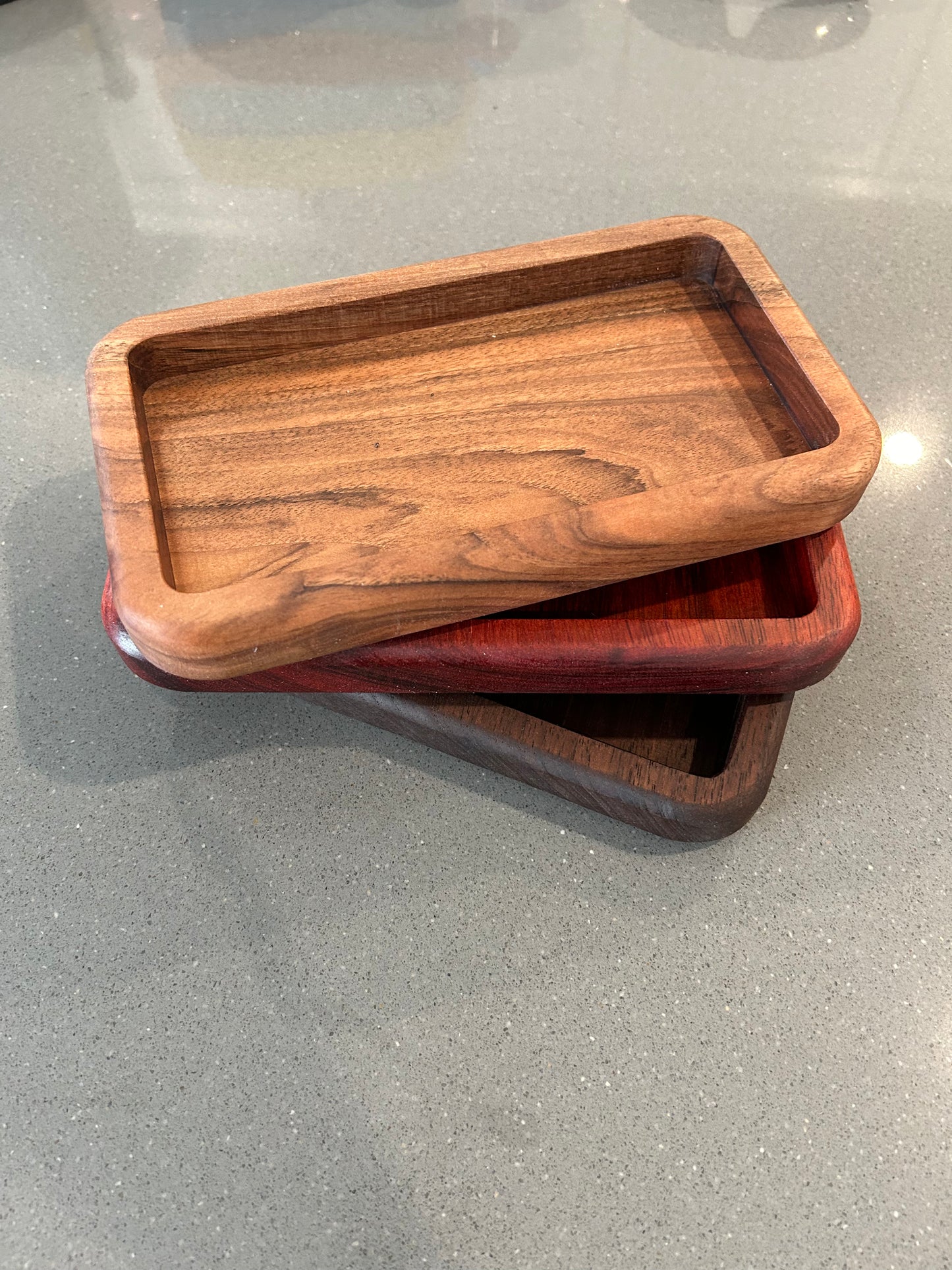 Decorative Hardwood Catch-all Tray