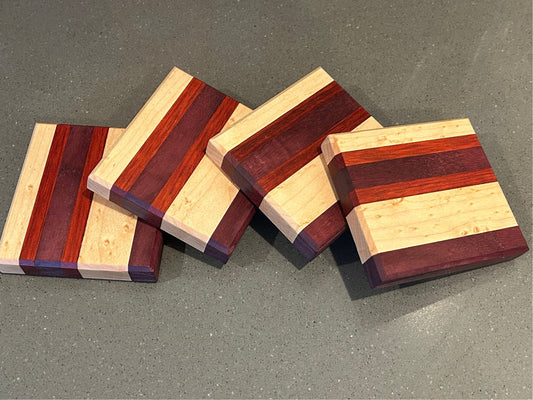 Exotic Hardwood Coasters