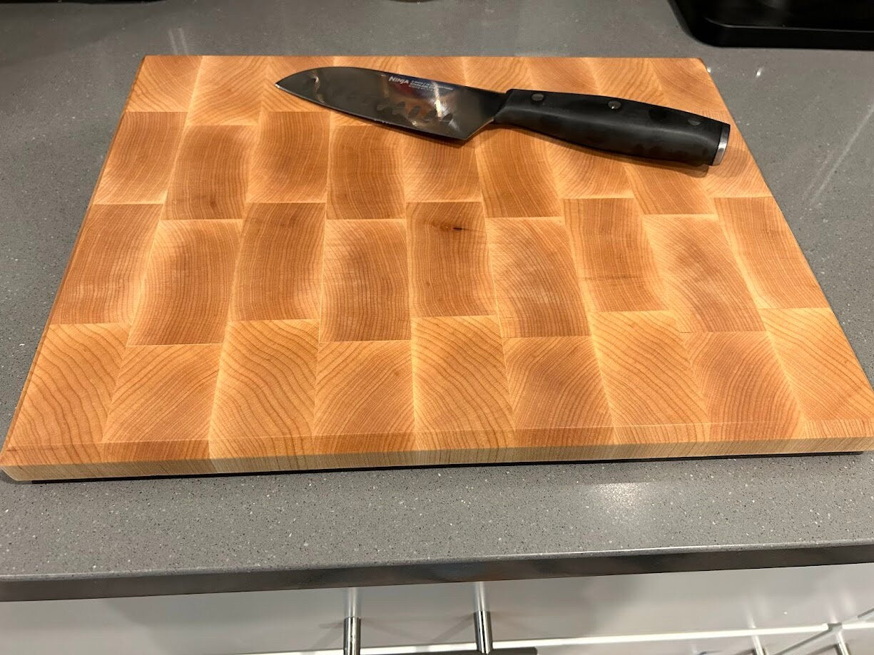 White Maple End Grain Cutting Board